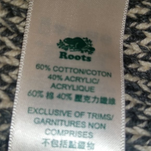 Roots Cabin grey waterfall cardigan NWT - Picture 4 of 5